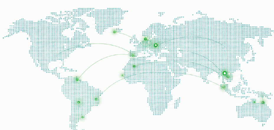 Map of Luminova Green Compute global development footprint and target regions